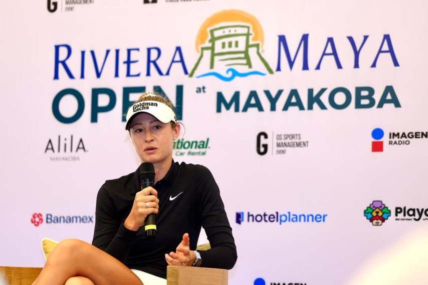 Nelly Korda in Mexico playing at Mayakoba.