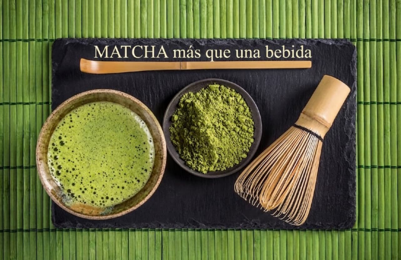 Matcha green tea.
