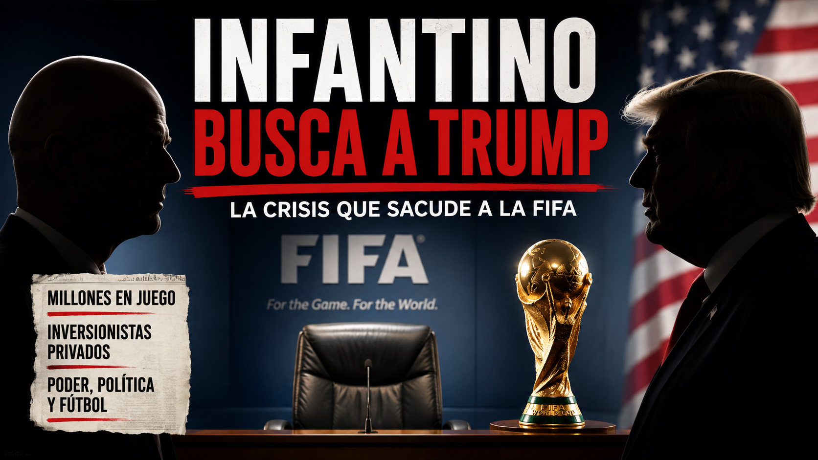 Infantino busca apoyo de Trump tras la crisis que sacude a FIFA